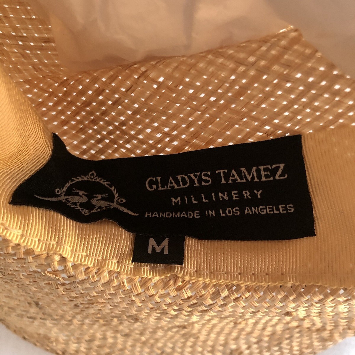 Gladys Tamez Millinery Reid Straw Hat Panama Natural Hank | Gladys Tamez Millinery main image 3