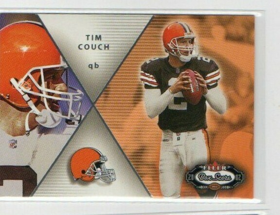 TIM COUCH CLEVELAND BROWNS 2002 FLEER BOX SCORE RARE QUARTERBACK
