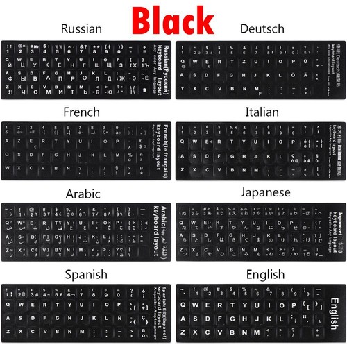Spanisch Aufkleber mit Tastatur Russischer Brief Alphabetische Anordnung - Bild 5 von 28