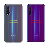 2X Schutzfolie FüR Honor 20 RüCkseite Inkl. Rundung Flex Folie Dipos Display