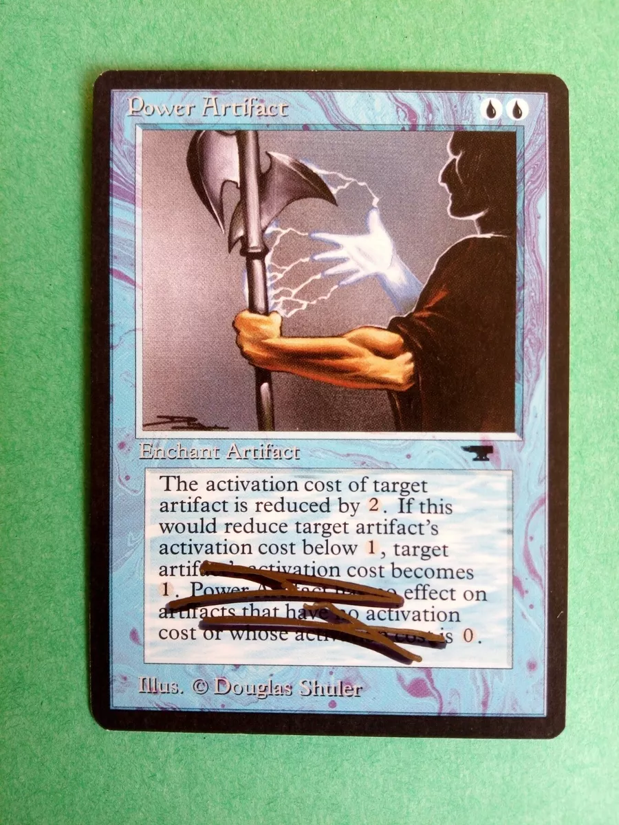 MTG Magic Power Artifact Signed Artist Proof x1 Antiquities ATQ Douglas Shuler