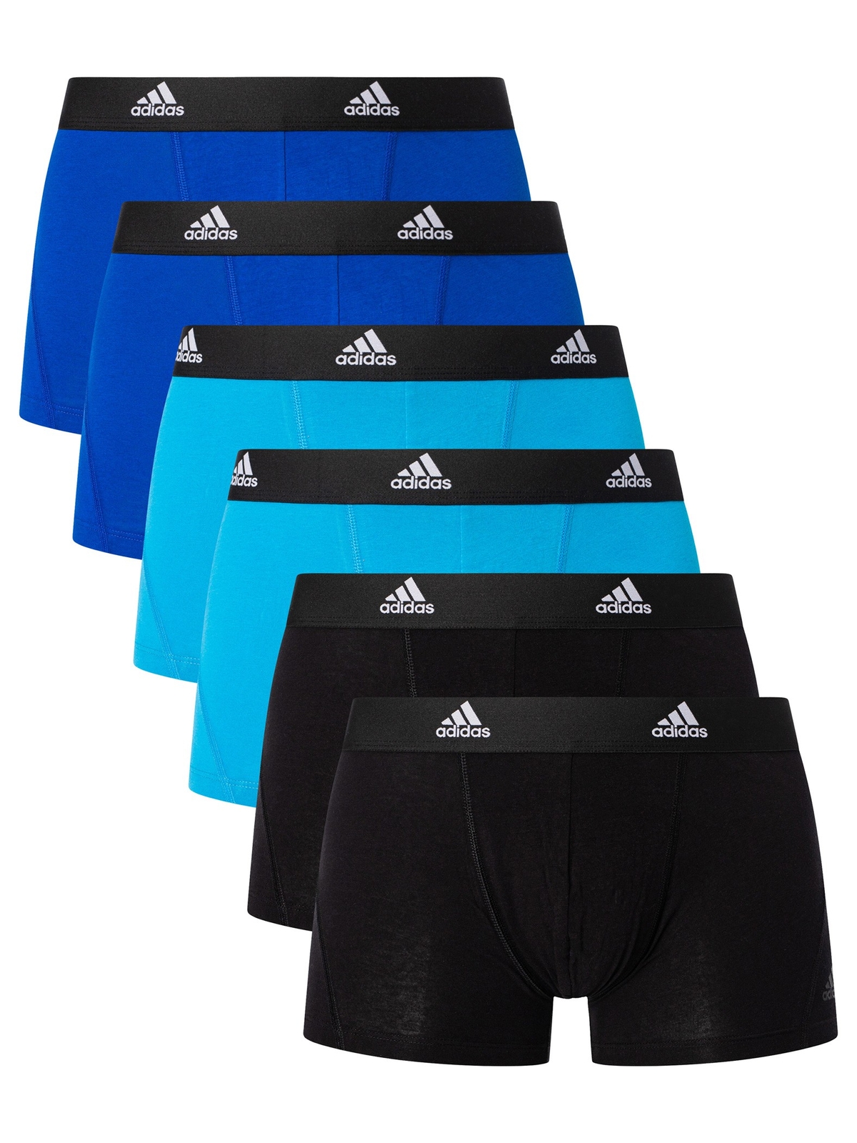 Хлопковые плавки Adidas Mens 6 Pack Active Flex, синие