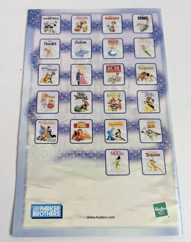 Piezas de juego Disney Monopoly 2001 Parker Brothers reglas instrucciones Foto 2 de 3