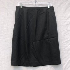 Requirements Size 12 Black Pencil Skirt 100 Wool Vintage