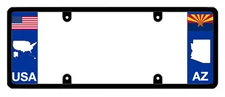 DFS Arizona AZ Patented License Plate Frame Holder