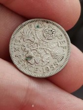 1955 Great Britain 6 PENCE SIXPENCE six Queen Elizabeth II coin T148 Quantity
