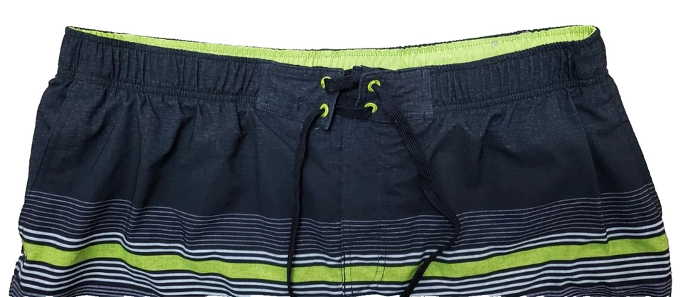 Men's ZEROXPOSUR Board Shorts Swim Shorts Black Yellow Neon Size XXL - Image 2 of 4