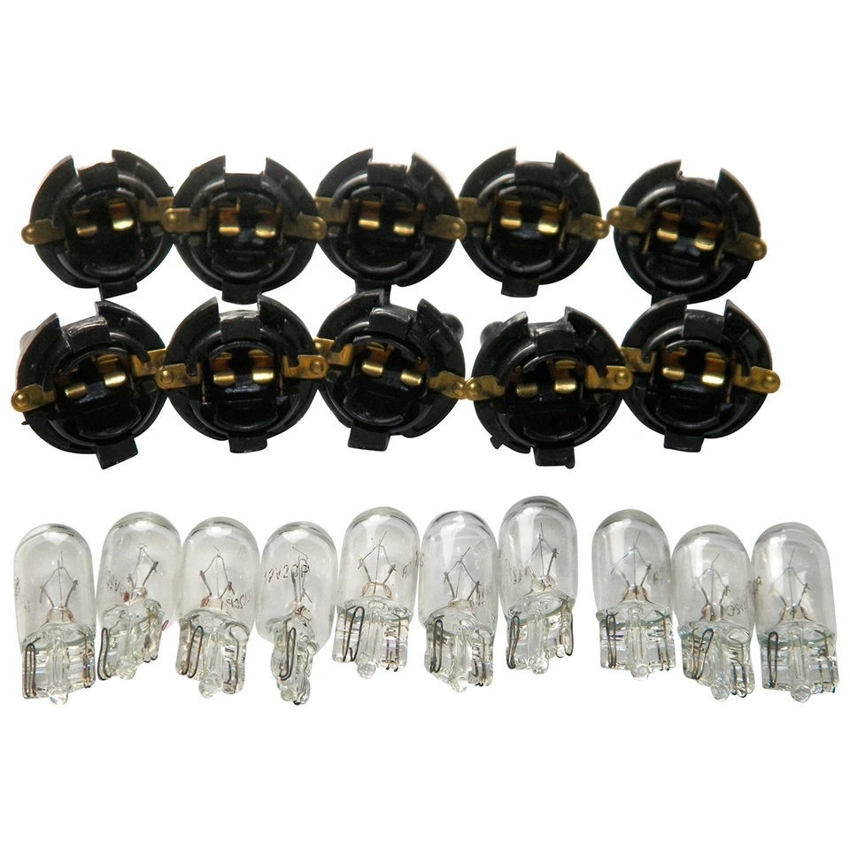 5/8" Dash Bulb Sockets With #194 Bulbs 10 Sockets & 10 Bulbs For GM #1565 - Image 2 of 3
