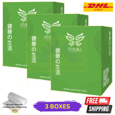 3 X Itsuki Kenko Natural Detox 50 Patches Foot Patch Herbal Cleansing