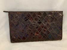 genuine alligator clutch vintage