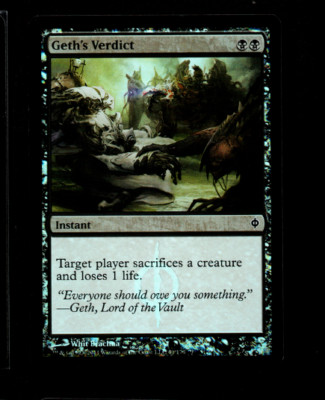 MRM ENGLISH FOIL Verdict de Geth - Geth's Verdict NM MTG Magic NPH