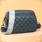 WOMEN BAG Genuine Leather Small Pouch Wide Strap Shoulder Crossbody  Girls Purse