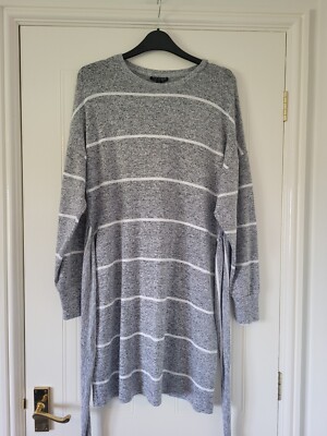 topshop grey jumper dress Topshop Knitted TSJAMIE Long - Jumper dress - concrete grey/grey