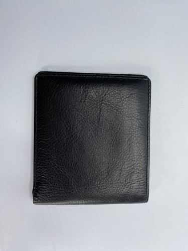 Nueva Cartera Gianfranco Ferre Plegable de Cuero Negra, 8 Tarjetas de Crédito, 2 Bolsillos para Efectivo - Imagen 8 de 17