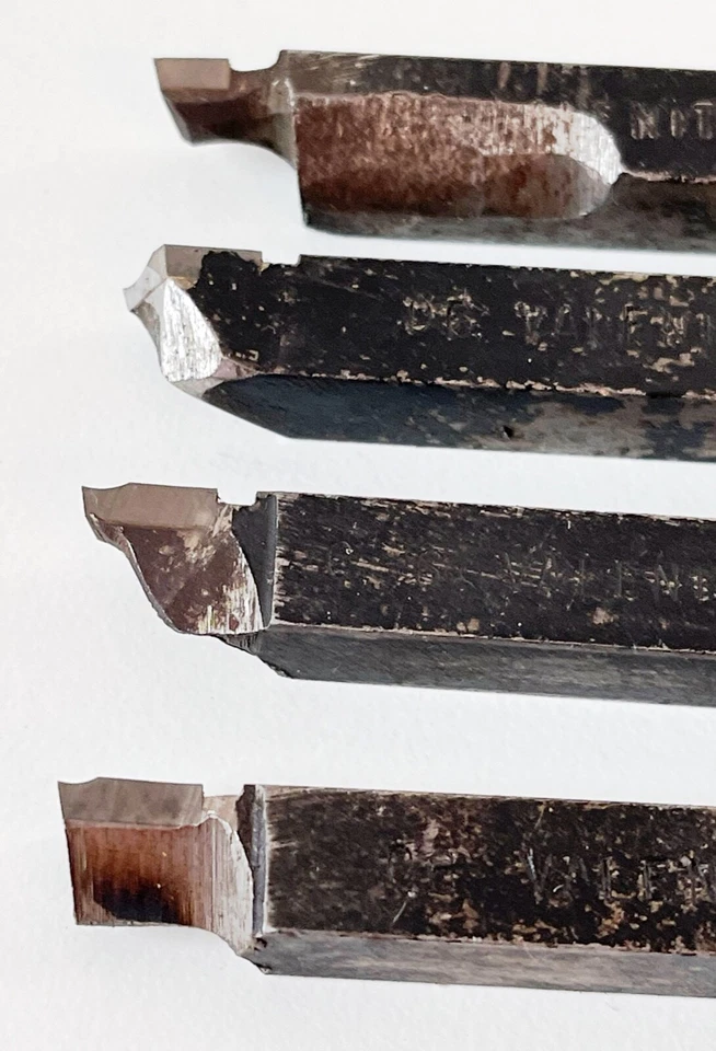 (4) VALENITE D6 VC2 C6 Carbide Tip 3/8" X 3/8" HSS Lathe Tool Bit USA CUTTING - Image 3 of 4