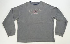 Rare Vintage DOCKERS Genuine Article Sportswear Spell Out Sweater 90s Gray SZ XL