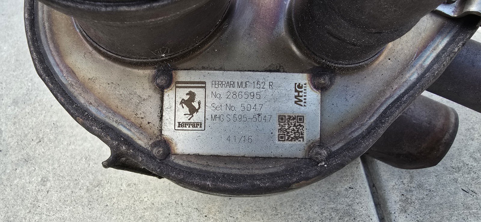 Ferrari F12 Muffler Exhaust 286595 286596   Left Right Oem