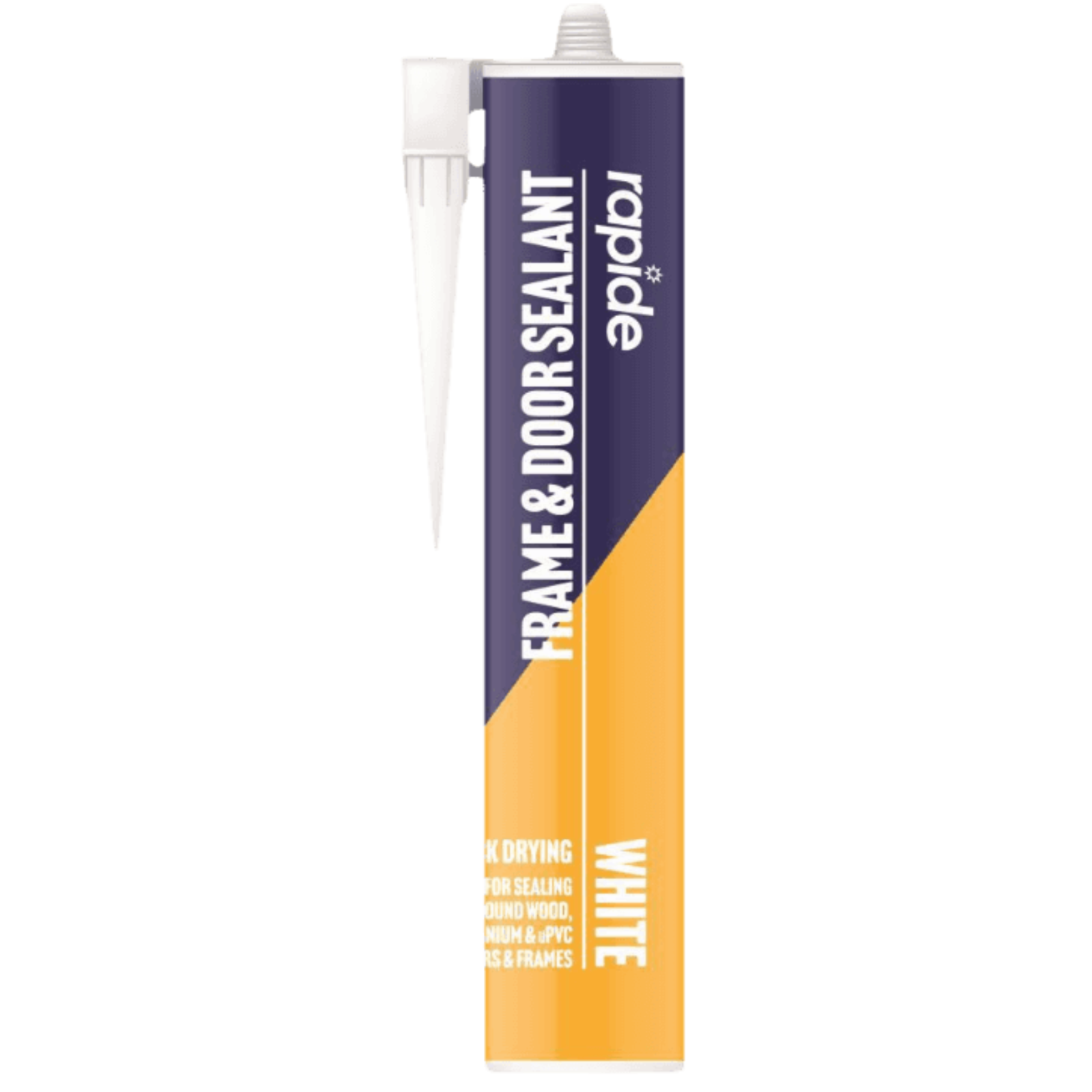 Rapide Frame & Door Sealant White 260ml Wood uPVC Doors Window Frames Sealing