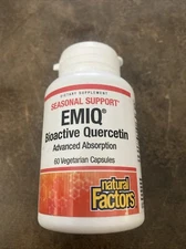 Natural Factors Bioactive Quercetin EMIQ 50mg 60 caps Exp: July 2027