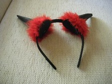 Ohren Teufel Teufelshörner Halloween Kostüm Karneval Fasching Accessoire 