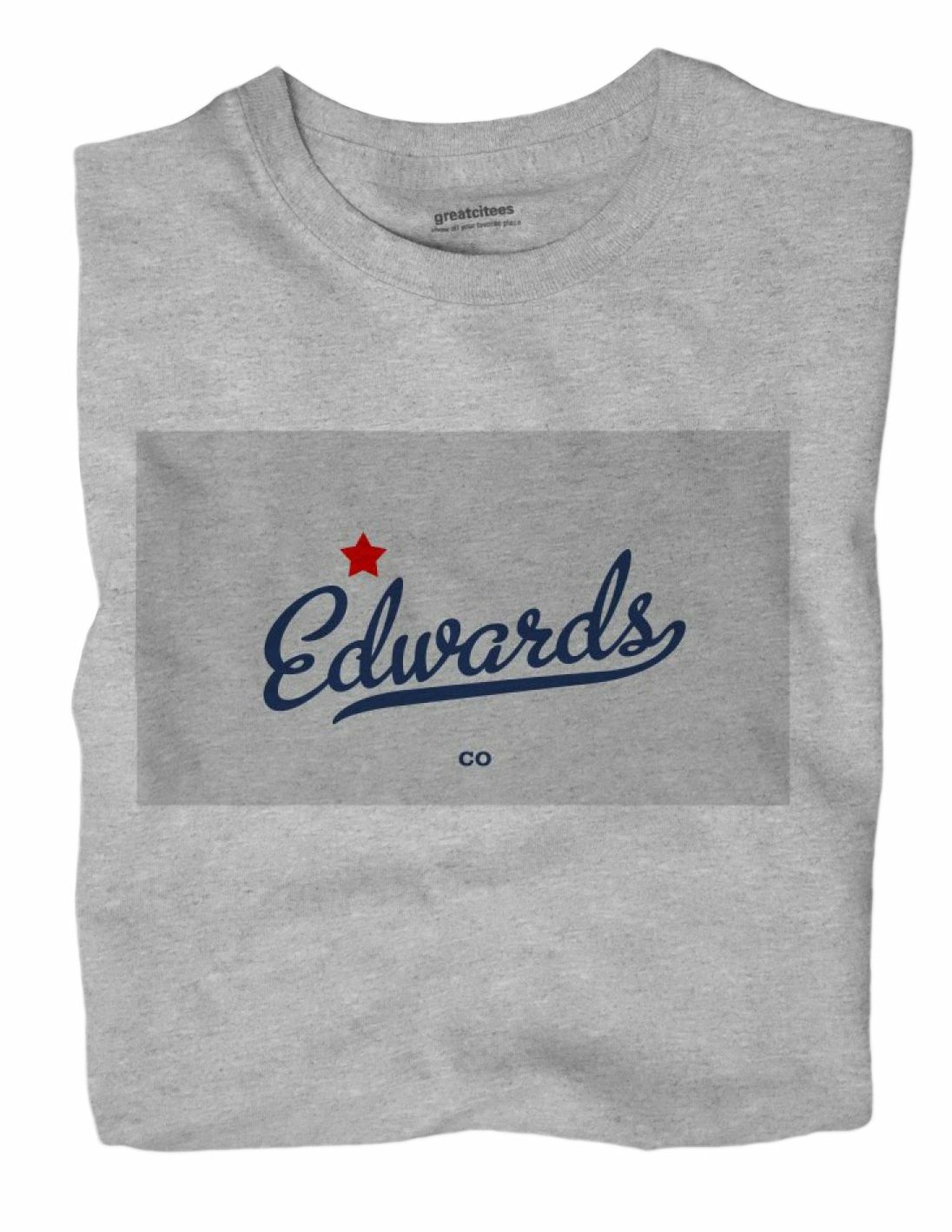 Edwards Colorado CO Map Design T-Shirt  