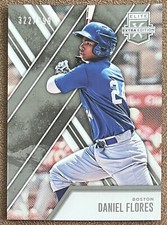 Daniel Flores 2017 Panini Elite Extra Edition Rookie #147 /999 Boston Red Sox RC
