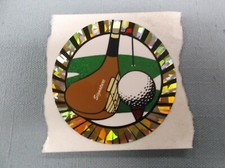 lot of 29 ball on tee driver golf mylar insert trophy parts 2" dia