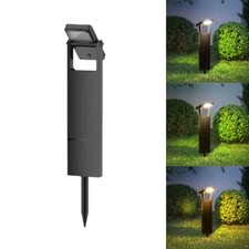 Faretto Solare LED da Giardino con Picchetto Luce Regolabile in 3 Tonalità IP65