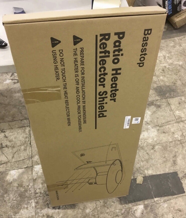 Heat Focusing Reflector Shield for Round Natural Gas Patio Heater  Directional