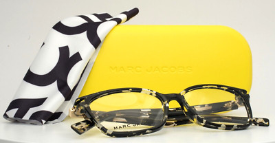 MARC JACOBS 190 9WZ Black Tortoise Womens Rectangle Eyeglasses 53-16-145 B:37 C