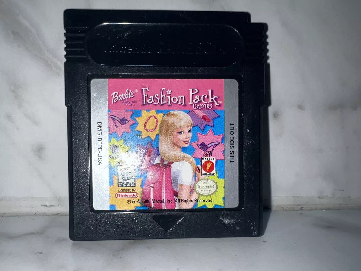 Nintendo Game Boy Game Only Barbie Fashion Pack Games