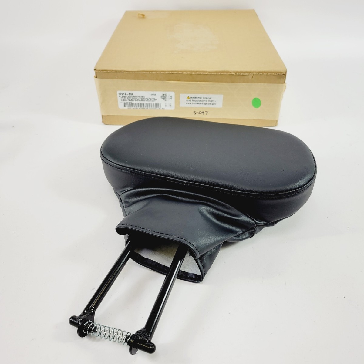 New OEM Harley Davidson 1988-2024 Smooth Black Rider Backrest