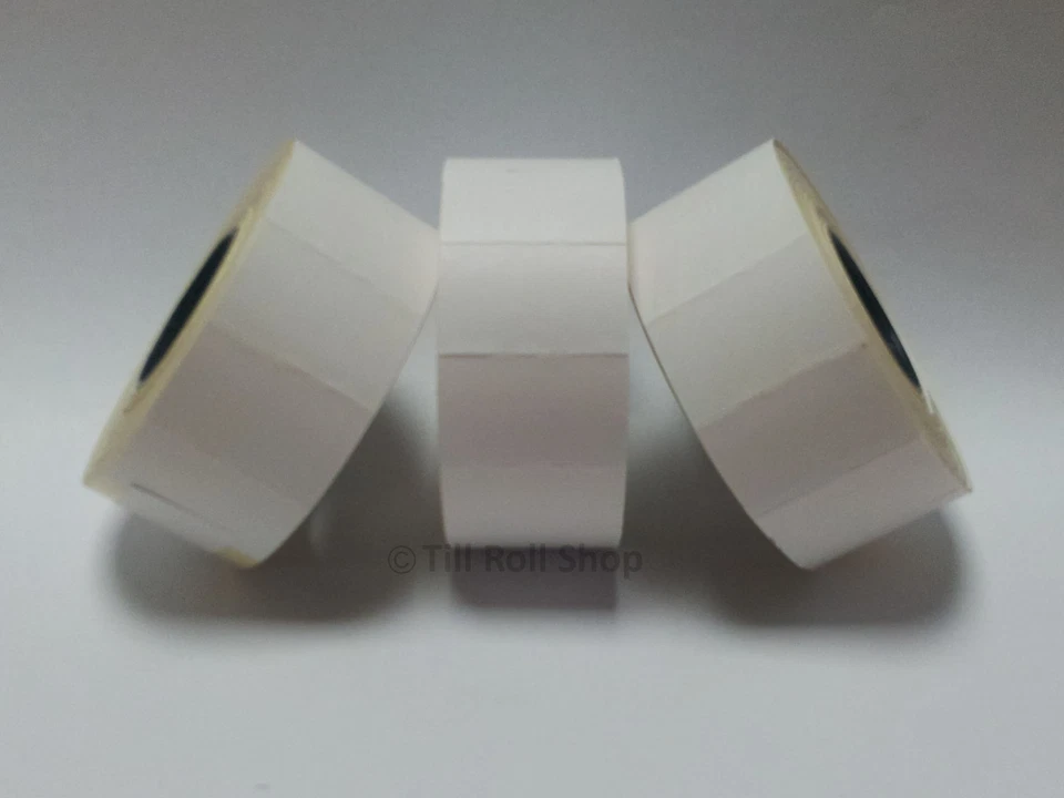 HCR SYSTEMS 30,000 White Perm Price Gun Labels - 26mm x 16mm - CT7