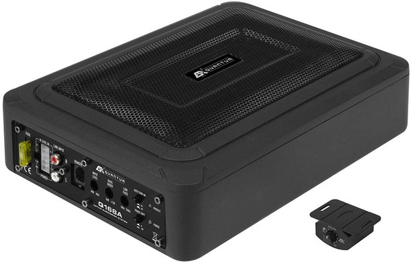 ESX Q168A - 15X20 Cm (6X8”) Aktiv-Untersitz Subwoofer KFZ Woofer Bass 200 Watt-image