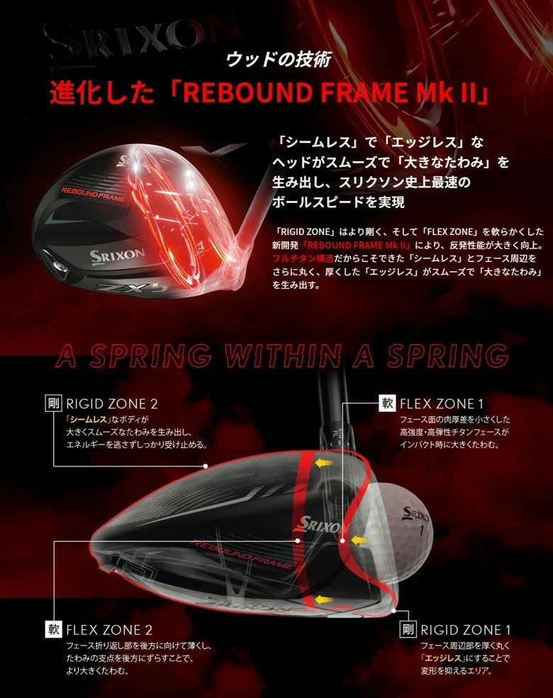 Srixon ZX5 Mk II LS Driver 1 Wood 10.5° S-Flex Diamana ZX-II 50