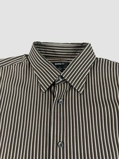 Express 1MX Men’s Large 16–16.5 Striped Long Sleeve Button Up Shirt Casual Dress