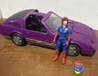 Vintage 1987  M.A.S.K. Manta Purple 300ZX w/ Vanessa Warfield & Mask COMP. *315