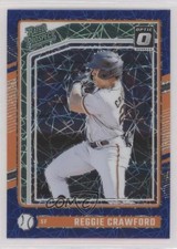 2024 Donruss Optic Rated Prospects Blue Velocity Prizm Reggie Crawford #189 0a3