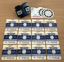 Vintage Sawyers Bakelite Viewmaster & 15 Reels Bundle 1950's Made In USA