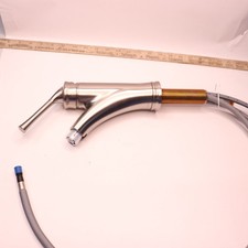 Single Handle Pull Out Sprayer Kitchen Faucet Stainless Steel