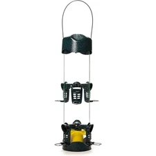 Brome Mega Bird Feeder — Large Capacity Tube Feeder — 4 lb Seed Capacity