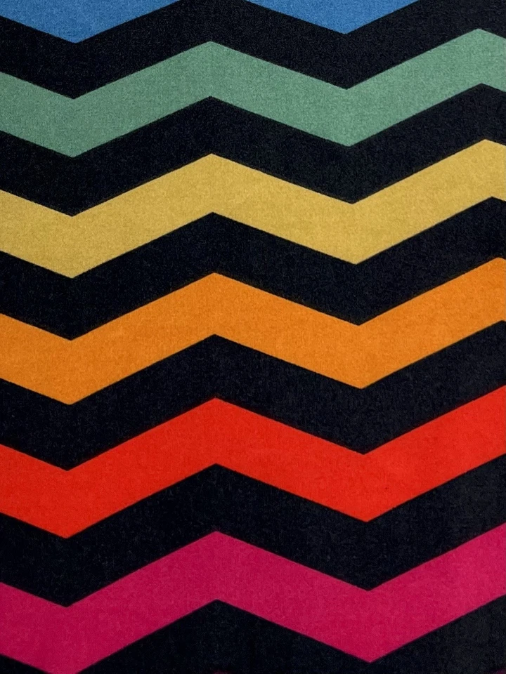 LuLaRoe Leggings TC Tall Curvy Unicorn BLACK Colorful CHEVRON RAINBOW Pride SOFT - Image 3 of 4