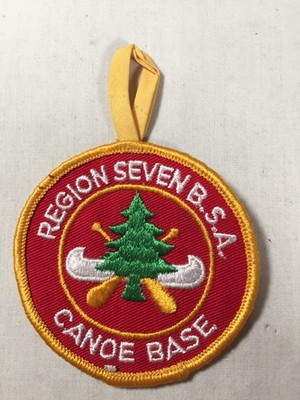 Boy Scout Region 7 Explorer Canoe Base round large loop BSA Activity Patch