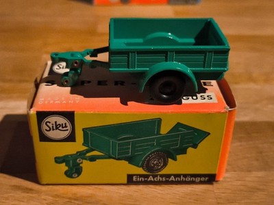 EINACHS-ANHÄNGER GRÜN TÜRKIS SIKU V259 GERMANY VON 1966-1972 TOP IN OVP BOX