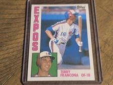 1984 Topps #496 Terry Francona Montreal Expos Nmmt