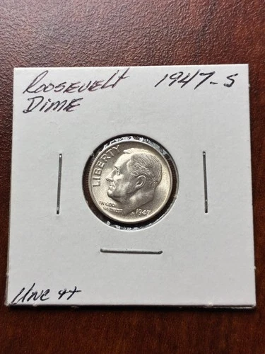 1947 S Roosevelt Dime 90% Silver  Uncirculated