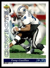 1993 Upper Deck Tony Casillas Dallas Cowboys #417