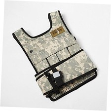 20LBS - 140LBS Adjustable Weighted Vest 20LBS WITH SHOULDER PADS Camouflage