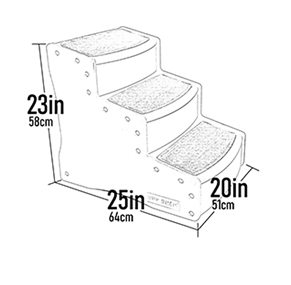 Pet Gear Easy Step III Extra Wide Pet Stairs, 3 Step for Dogs/Cats up to 200 ... - Image 3 of 4