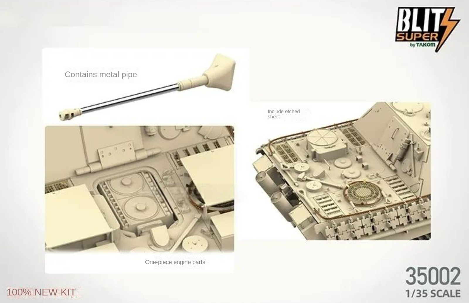 TAKOM 35002 1/35 Germany Jagdpanther G2 (Sd.Kfz.173)  Tank Destroyer Model Kit